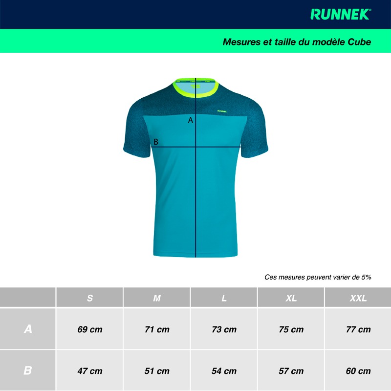 Runnek Cube Homme Guide Tailles