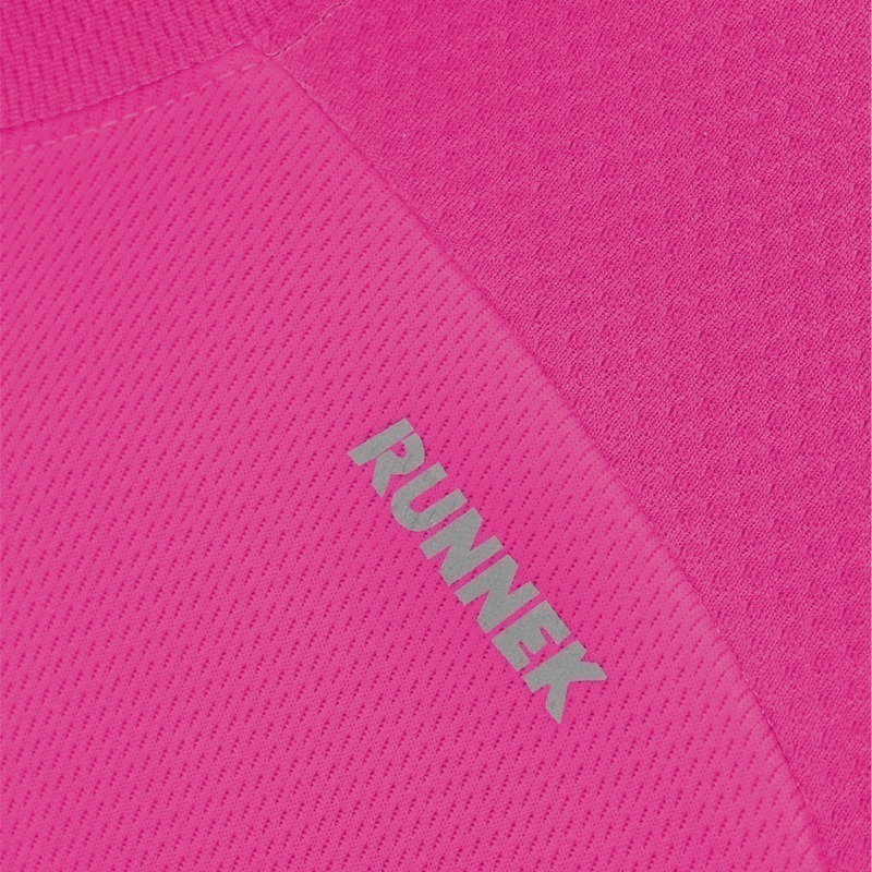 Maillot Technique Runnek Code Fuchsia Femme Detail