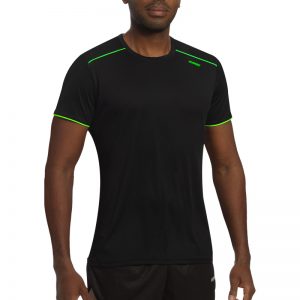 Maillot technique runnek ultra noir vert fluo