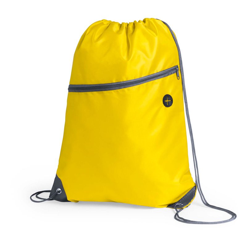 sac a dos running avec poche jaune