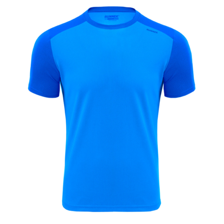 Maillot technique runnek edel bleu royal homme face