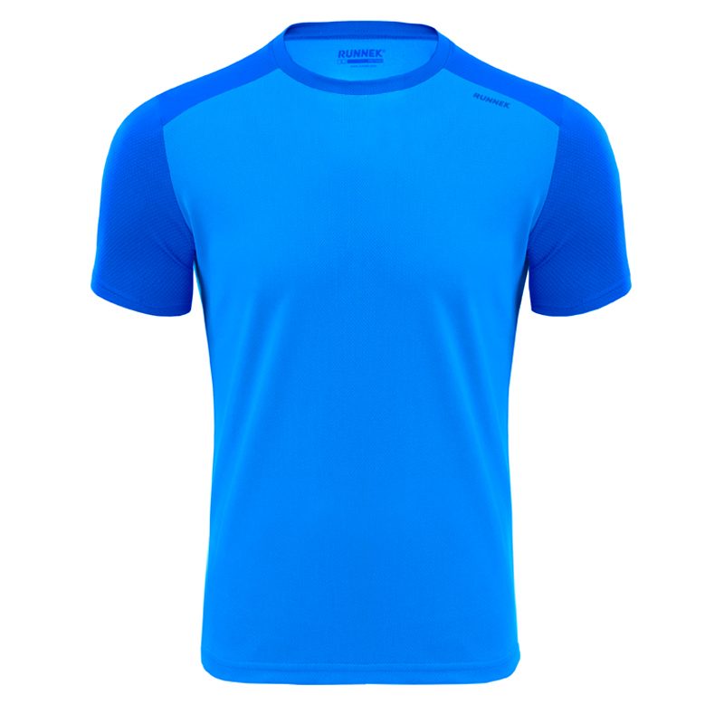 Maillot technique runnek edel bleu royal homme face