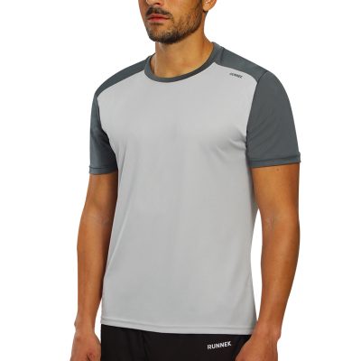 Maillot technique runnek edel gris claire homme