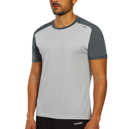 Maillot technique runnek edel gris claire homme