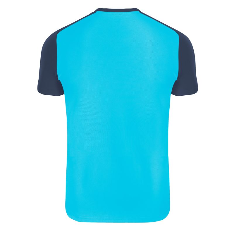 Maillot technique runnek limit bleu turquoise bleu navy homme dos