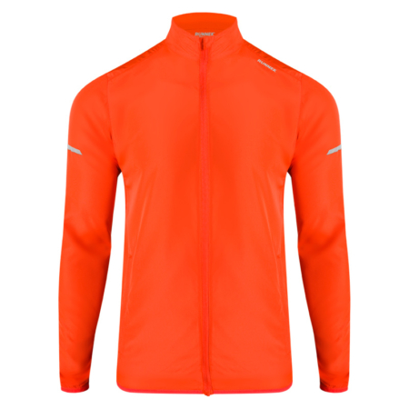 veste coupe-vent orange fluo