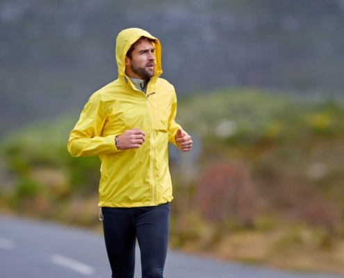 Courir sous la pluie